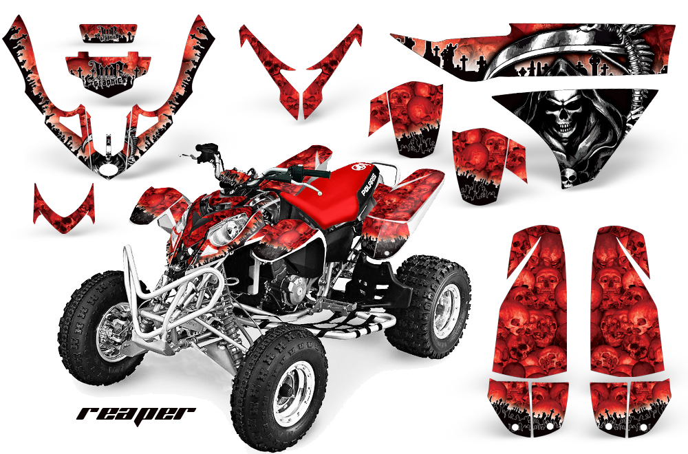 Polaris Predator 500 Graphics Kit Reaper RED